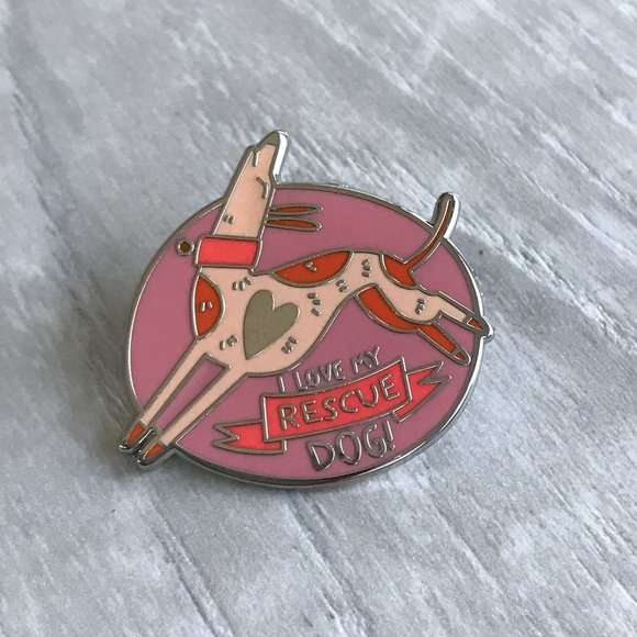 Love my RESCUE DOG Collectible Enamel Pin NEW! 814 - Picture 3 of 7
